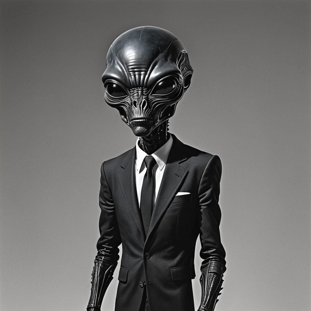 Classic Grey Alien from Men in Black