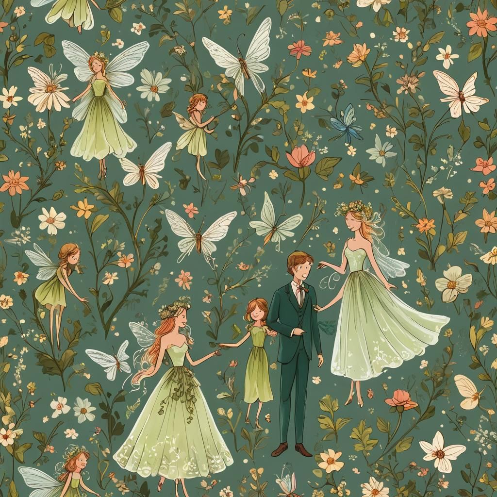 Enchanting Fairy Wedding Scene