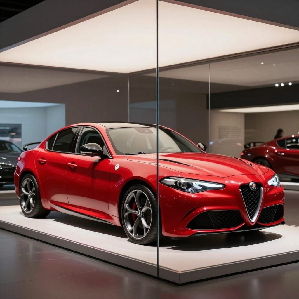 Alfa Romeo Giulia Displayed as Museum Exhibit