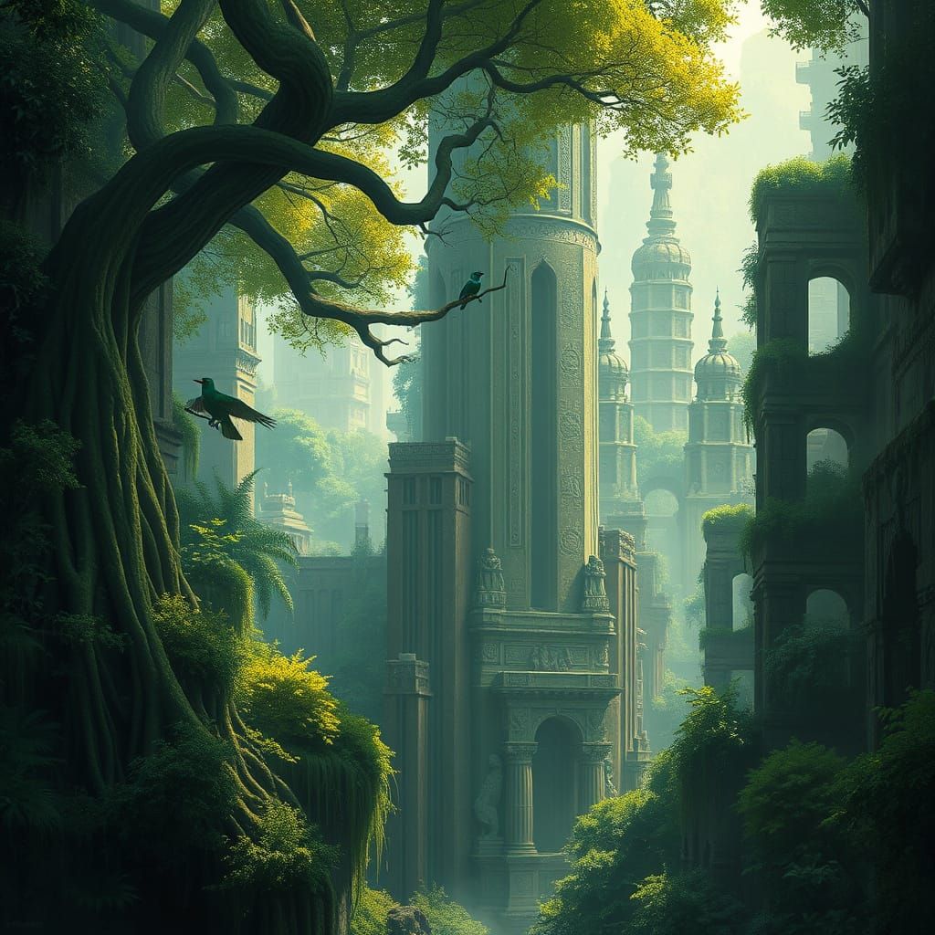 Jungle Reclaims Metropolis in Epic Digital Painting