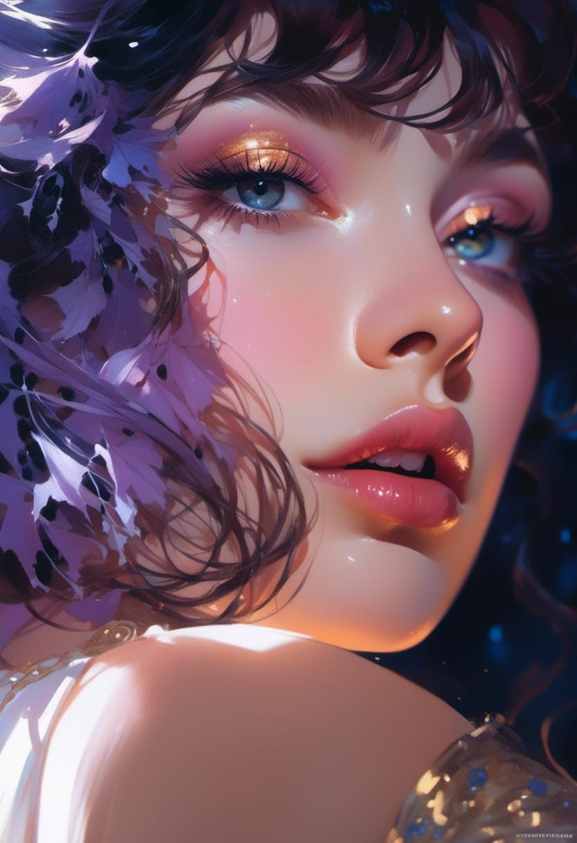 Detailed Princess Belle Portrait in Hyperrealistic Style