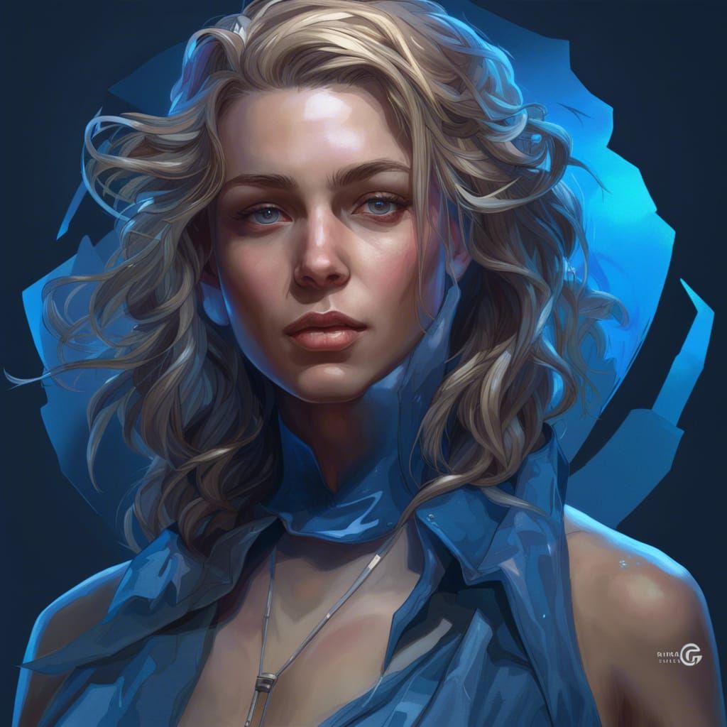 Blue Lock Portrait in Hyperdetailed Digital Art Style
