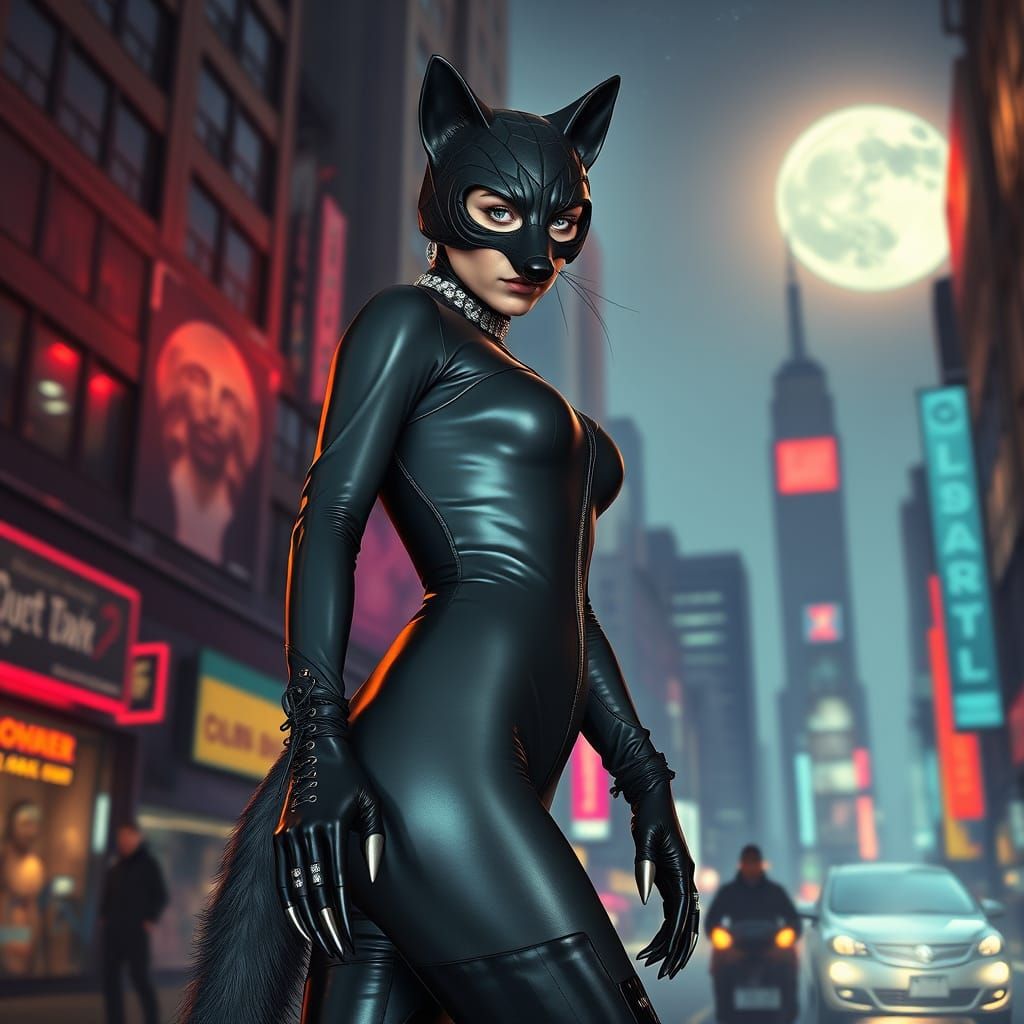 Cyberpunk Goddess of New York