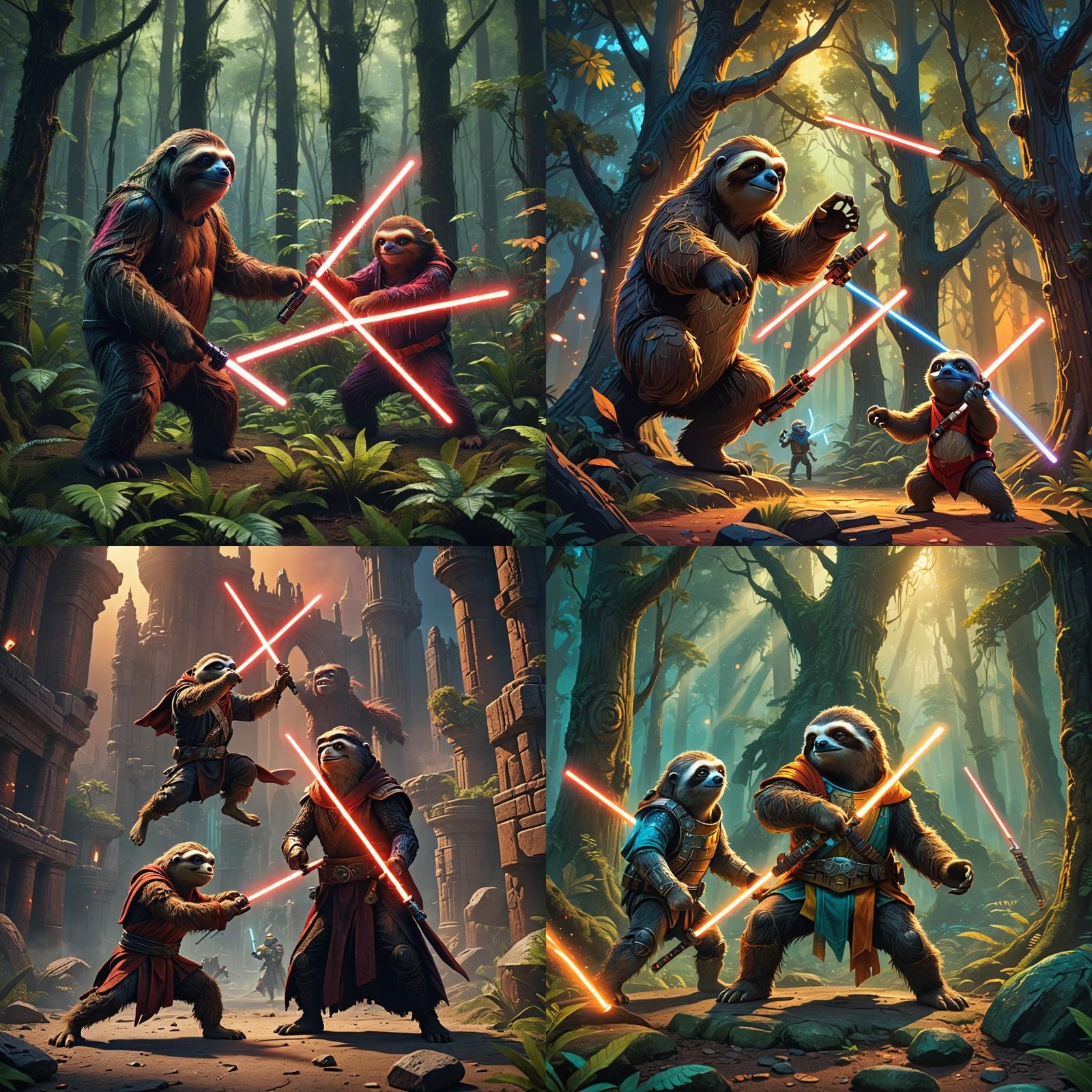 Epic Lightsaber Battle: Sid the Sloth vs. Elmo