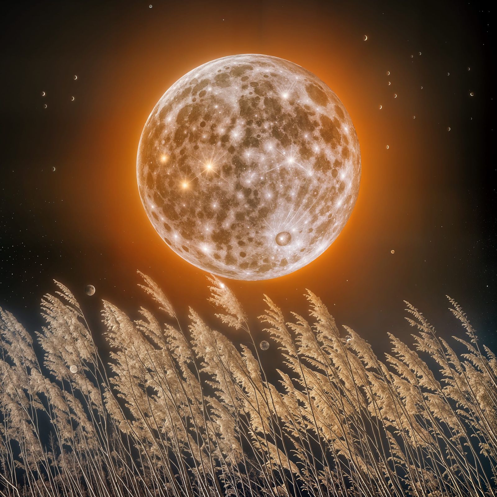 Serene Lunar Landscape in Photographic Style