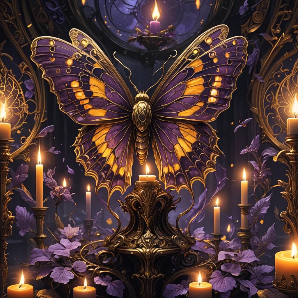 Moth to a Flame: Dark Fantasy Concept Art