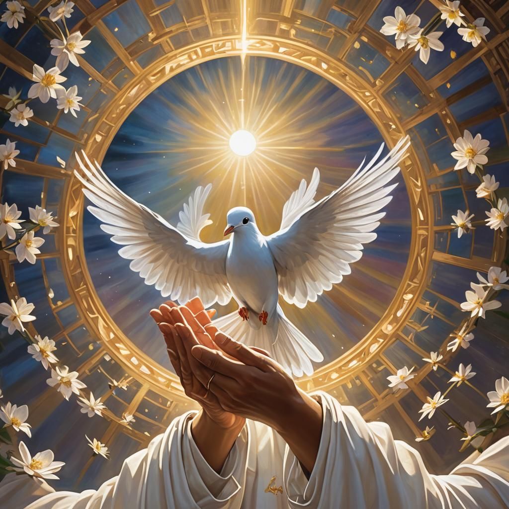 Radiant Divine Mercy and Grace Image