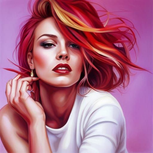 90s Music in Medium Red Shades