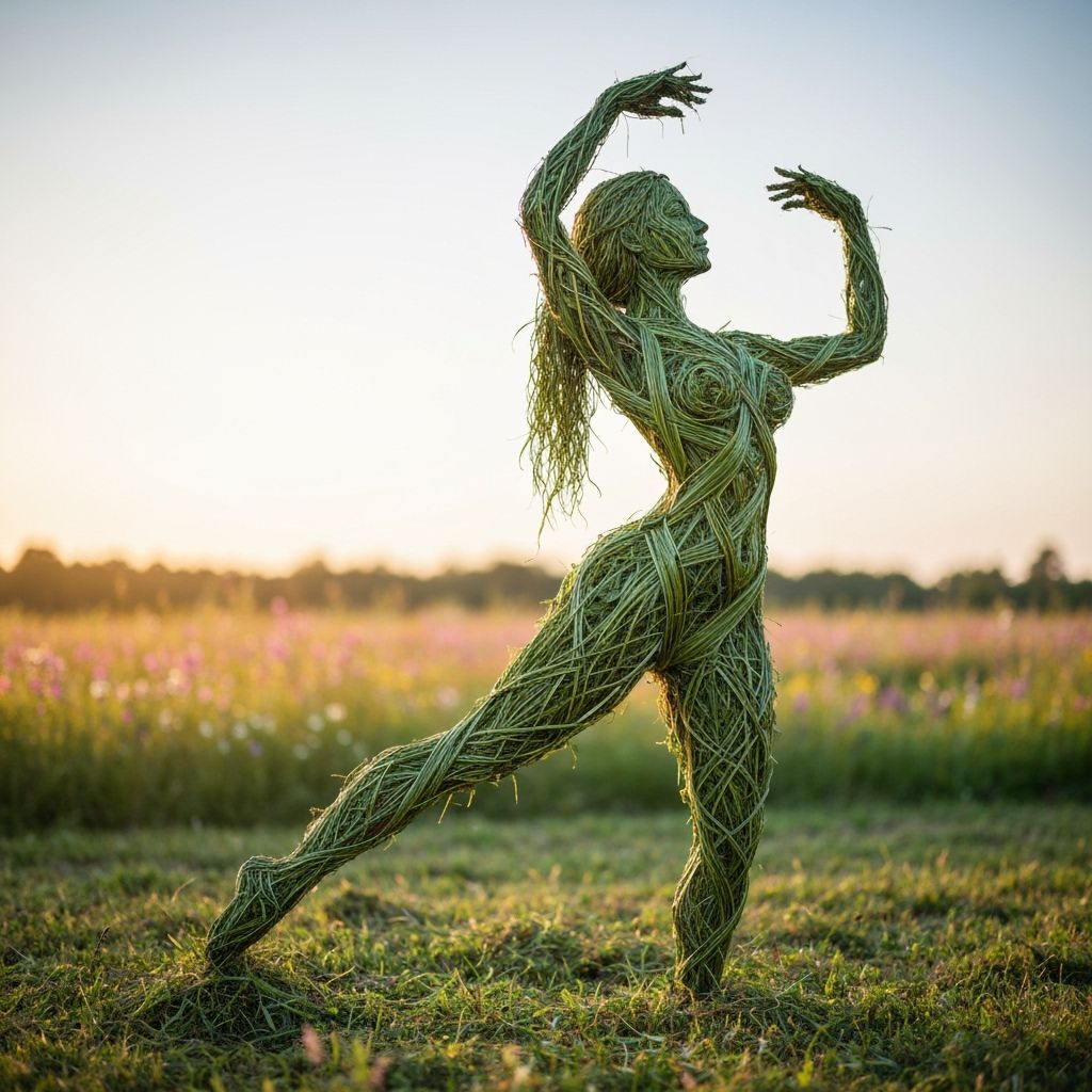 Ephemeral Land Art: Weaving Nature and Form