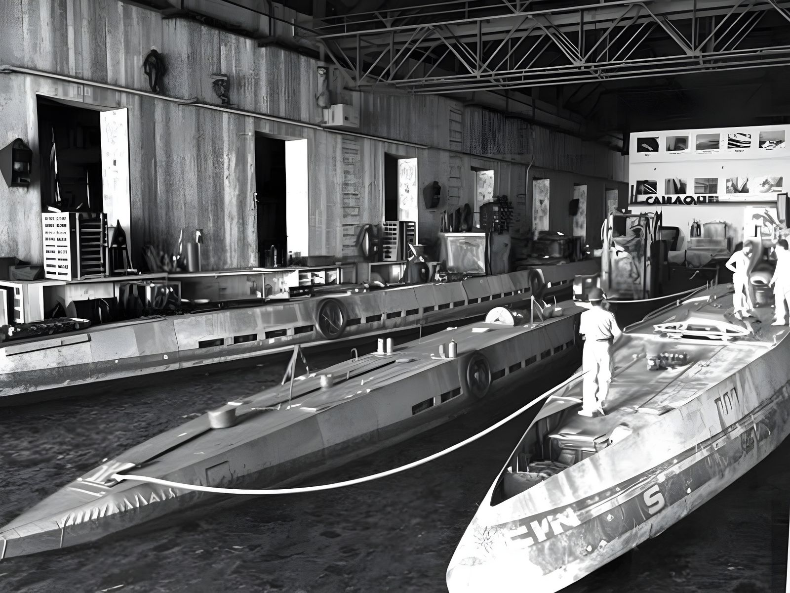 Realistic 1943 French U-Boat Bunker in Cinematic Style
