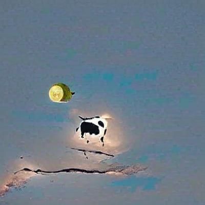 Cow Jumping Over the Moon
