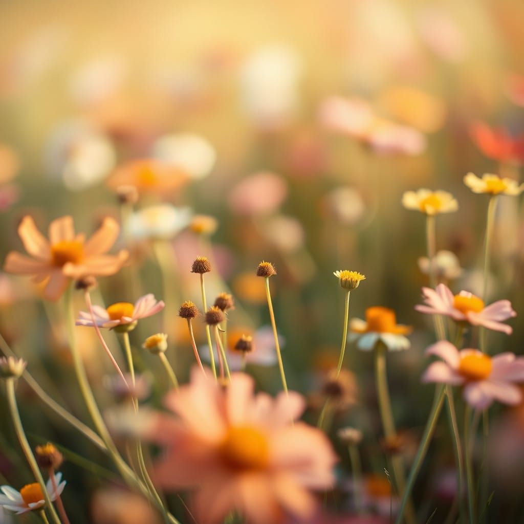 Dreamy Wildflower Close-up in Soft Focus