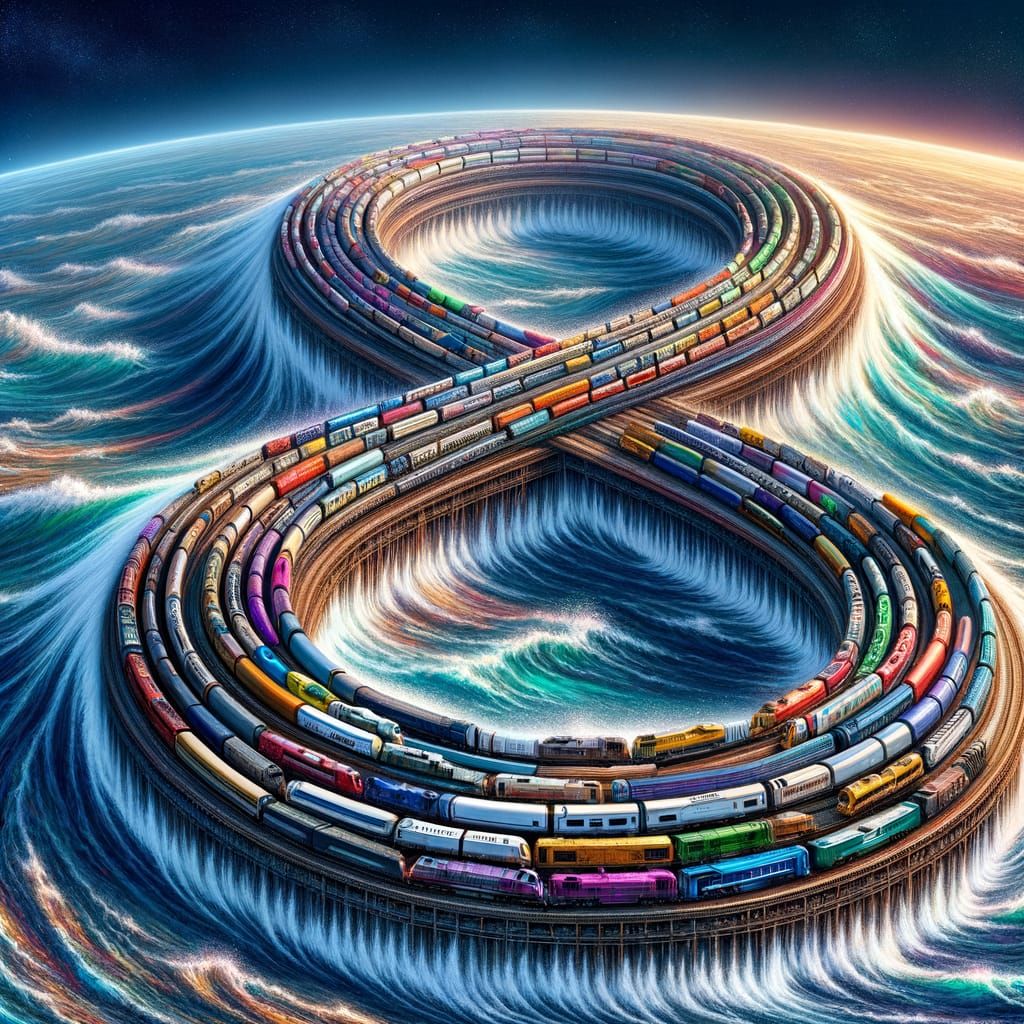 Trains Journey Across the Globe in Vibrant Realism