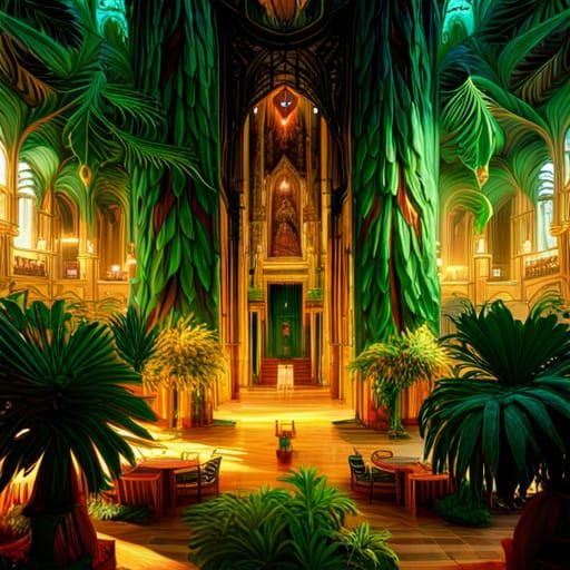 Hanging Gardens of Semiramis: Detailed Digital Painting