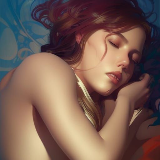 Fashionable Women Portrait in Hyperdetailed Style