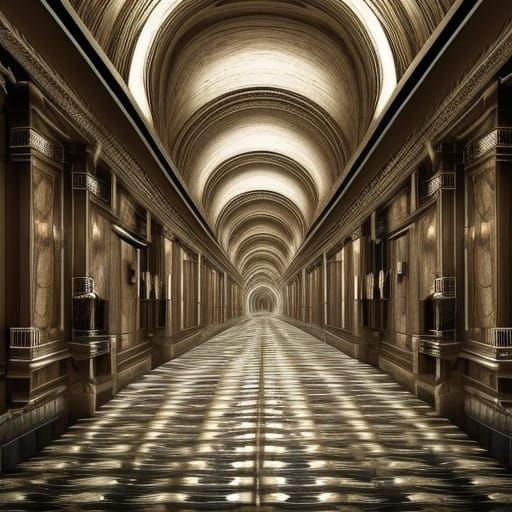 Never-Ending Hallway with Lurking Creatures