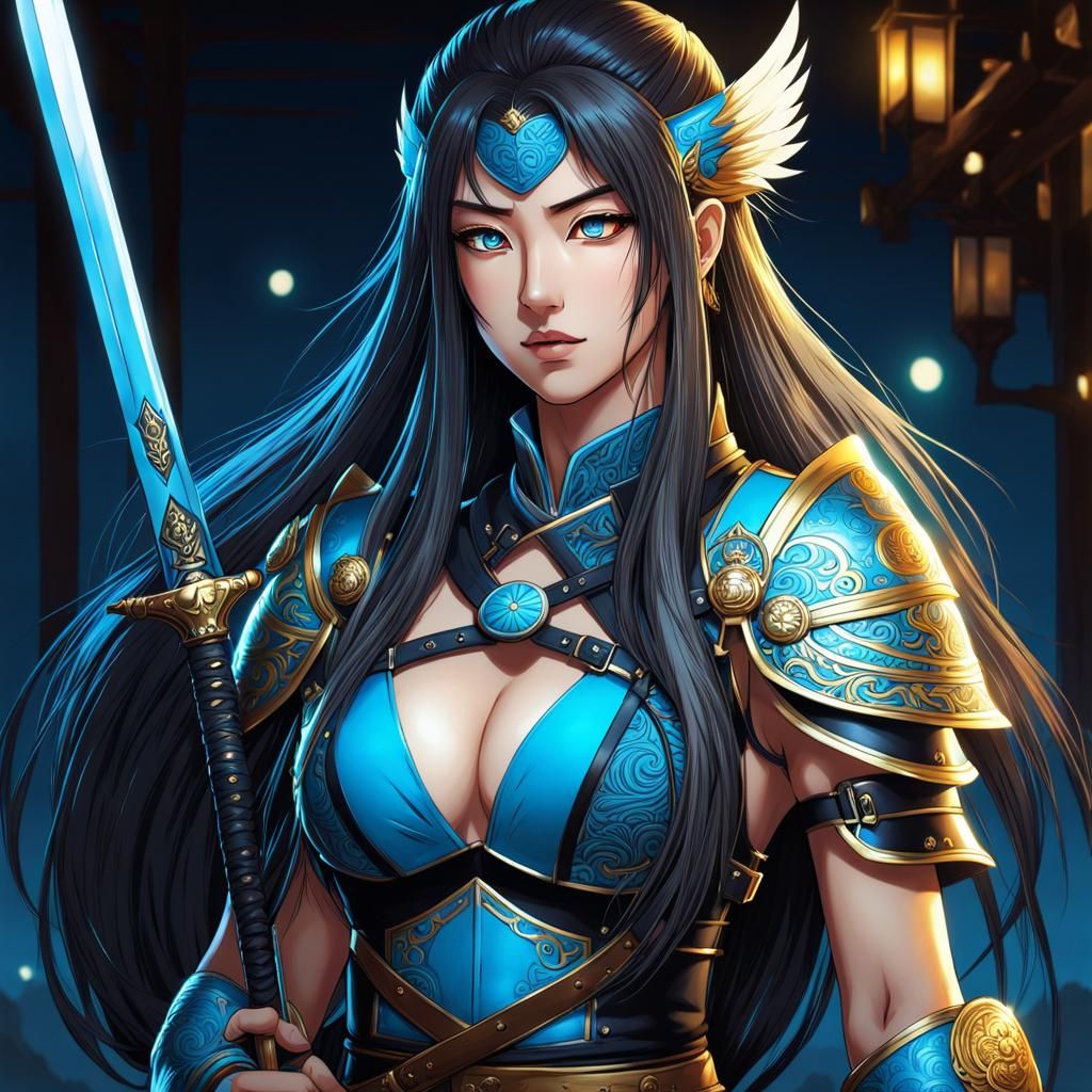 Anime inspired - Swordmaster girl