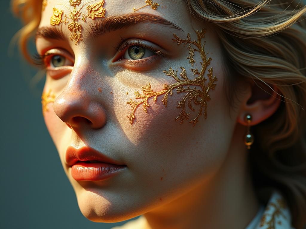 Photorealistic 3D Portrait as Greco-Roman Relief Carving