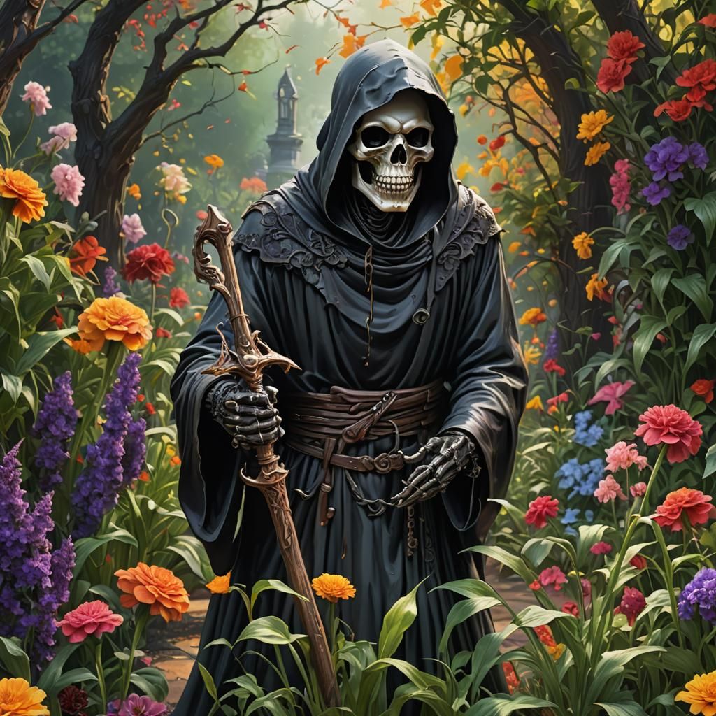 Grim Reaper zen garden