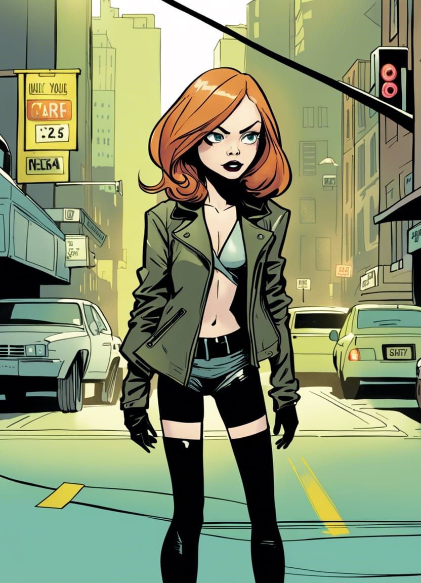 Fantasy Rogue in Skottie Young Comic Style