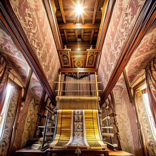Jacquard Loom Weaving Damask Fabric