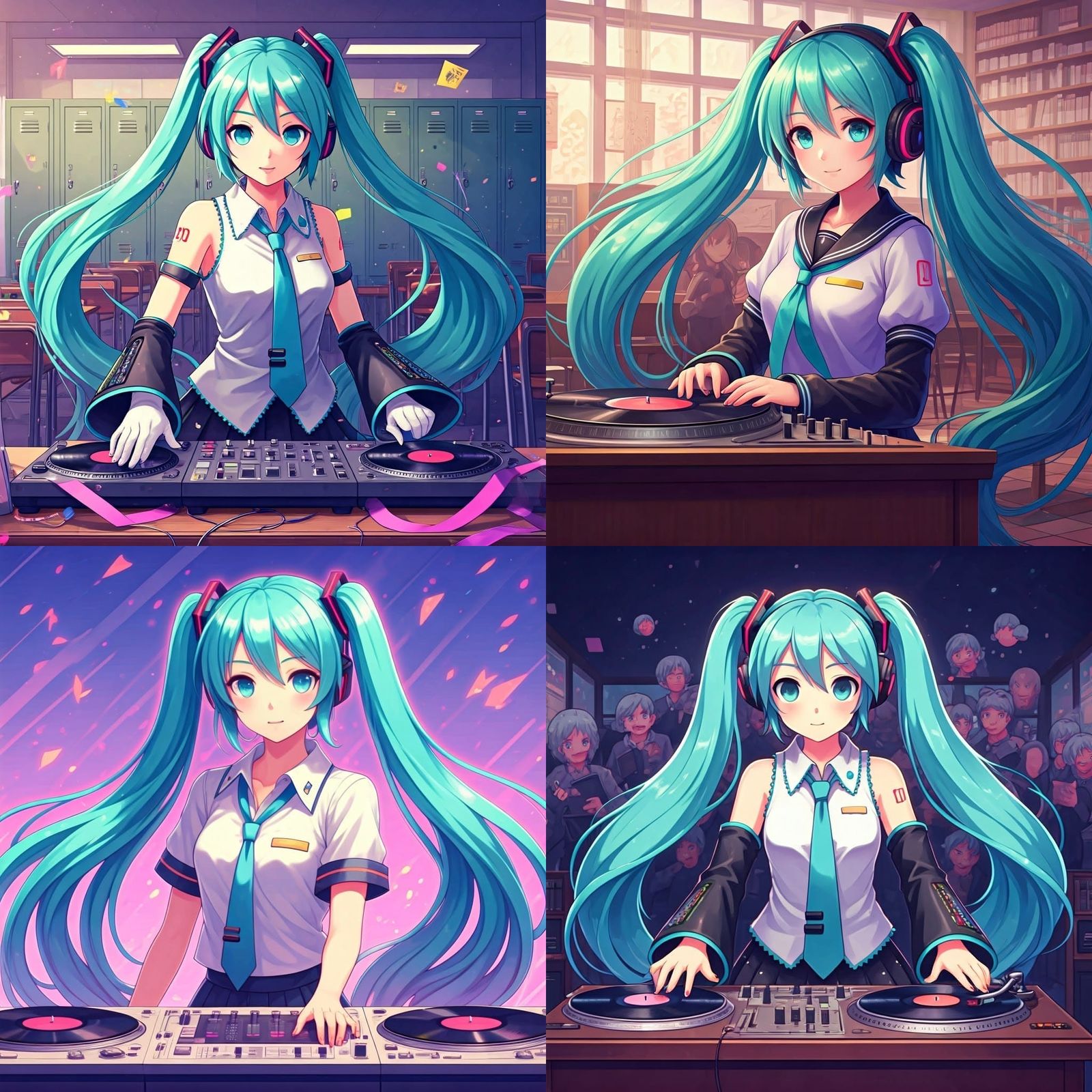 Hatsune Miku Turns Up the Beats at School