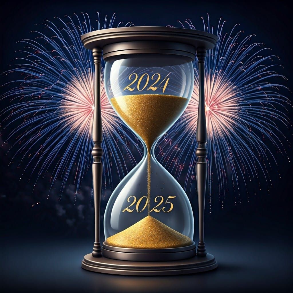 Time's Ephemeral Dance in a Cyberpunk Celebration