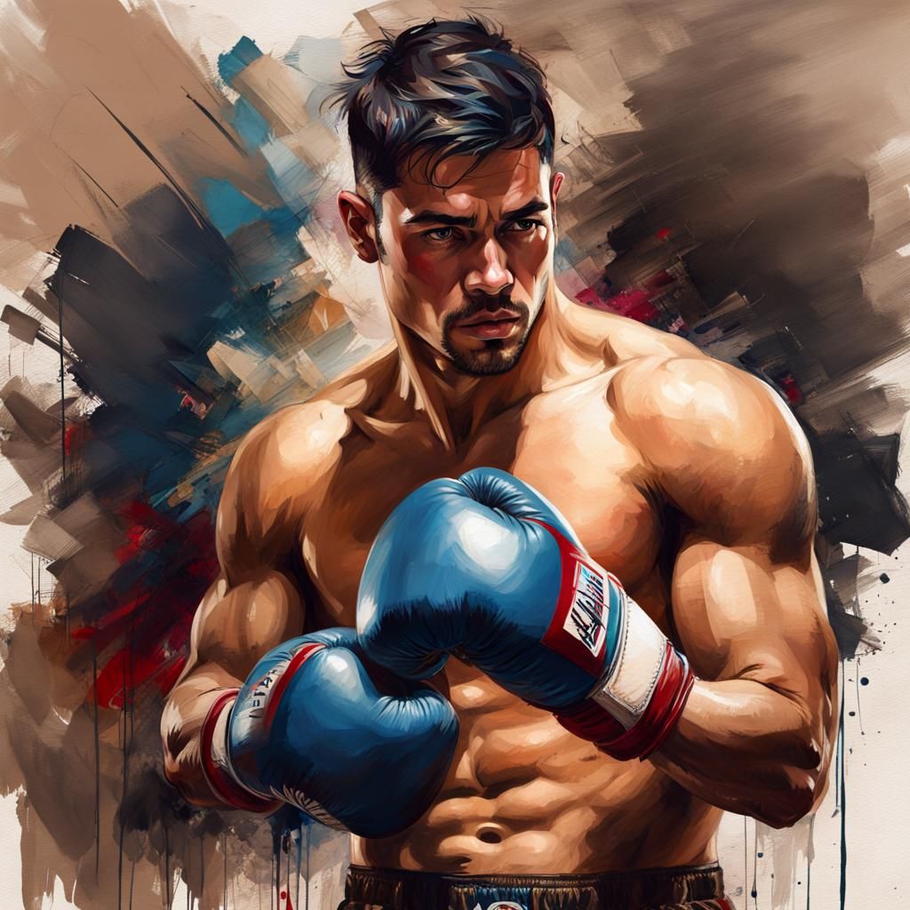 Portrait of a Boxer 240305A