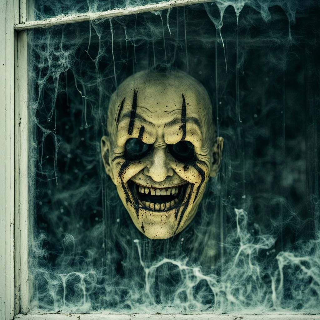 a smiling creepy face