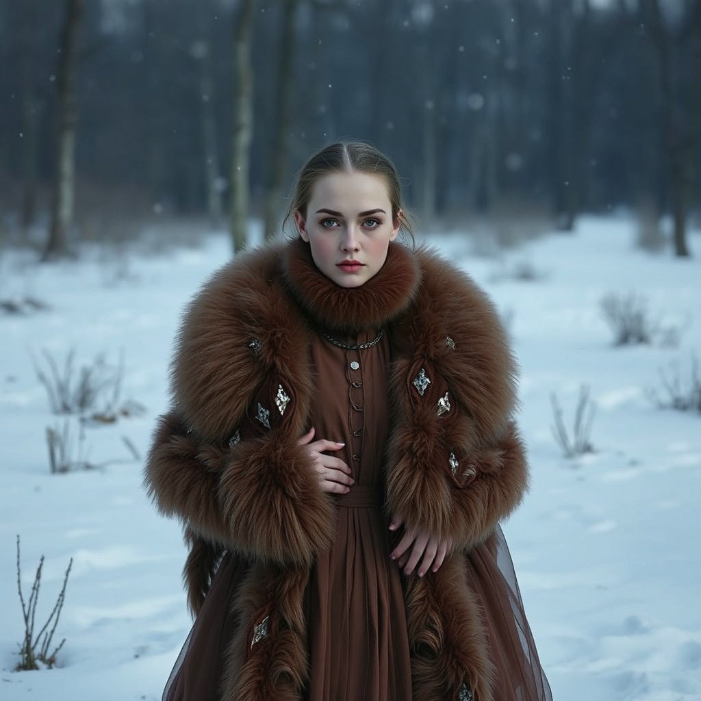 Ethereal Winter Portrait Inspired by Fine Art Photography