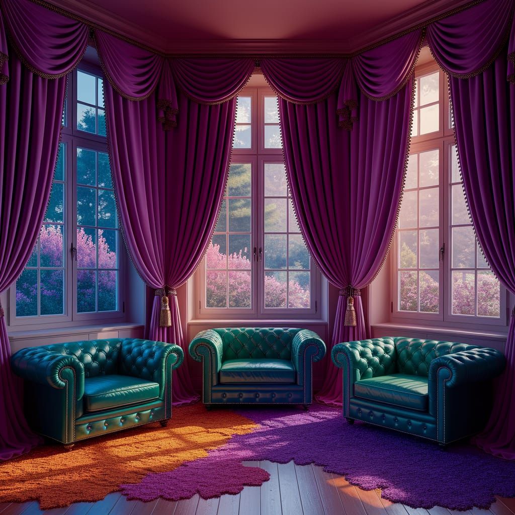 A photograph in the style of Pierre Bonnard, capturing a vib...