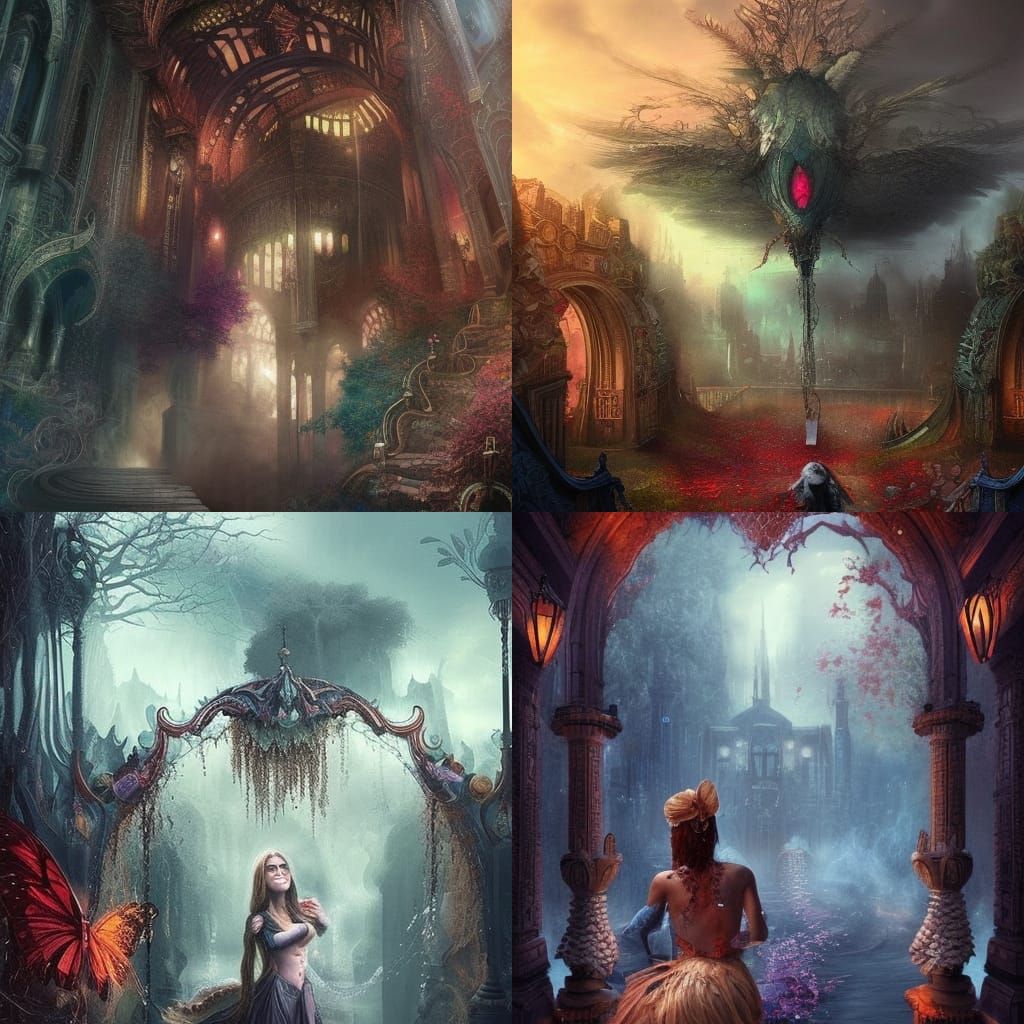 Fantastical Matte Painting in Deep Color