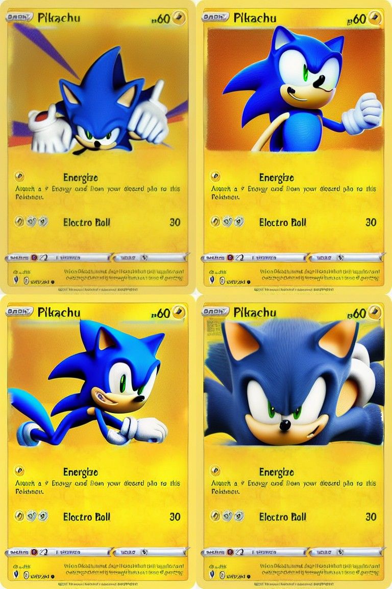 AI Generated Image of Sonic