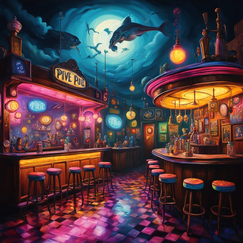 The Pixie Pub: A Surrealist Fairy Dive Bar