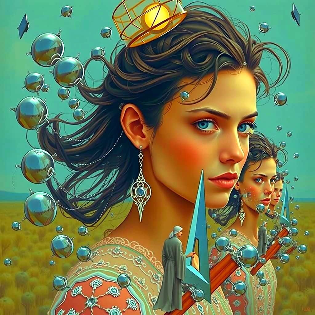 Infinite Reflections: A Hyperrealistic Paradox in Mirrors