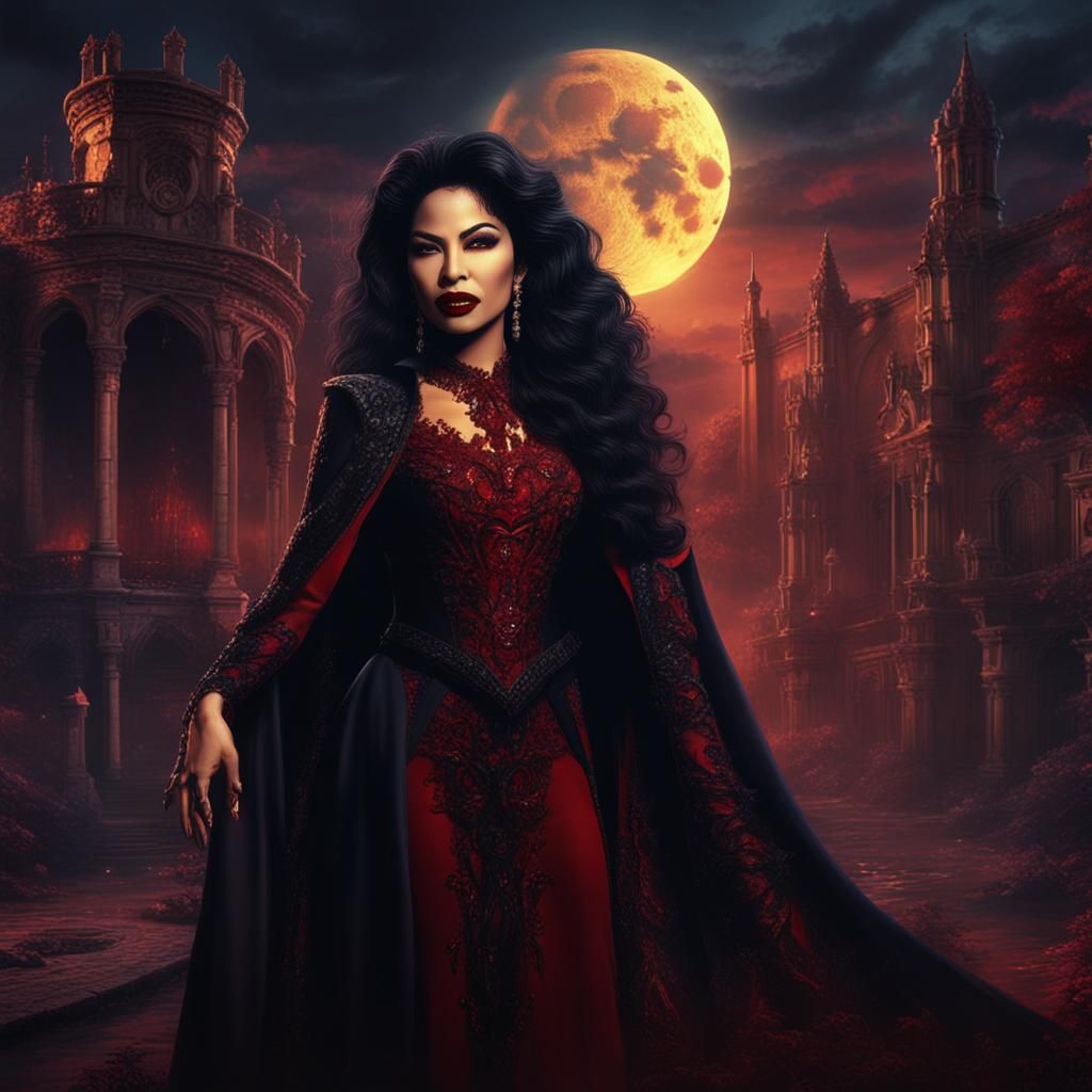 Selena Quintanilla Pérez as a Vampire in Detailed Matte Pain...