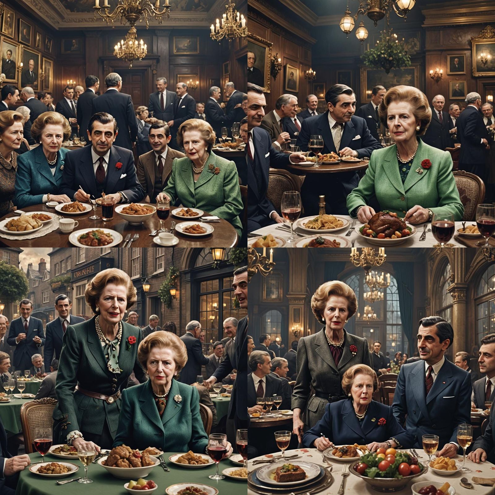 Margaret Thatcher and Mr. Bean: Fantasy Concept Art