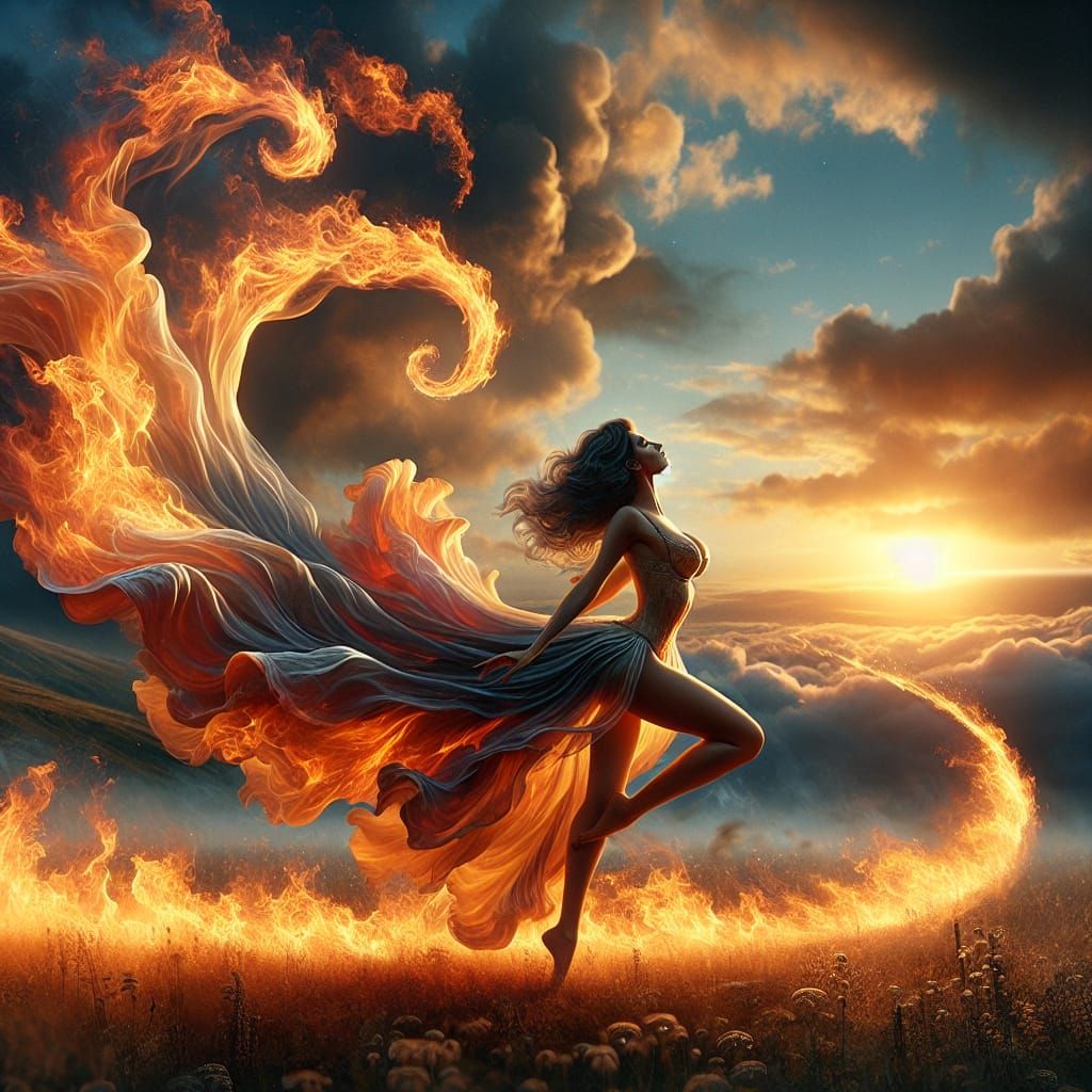 The five Elements – Element Fire – The Fire Dancer 03