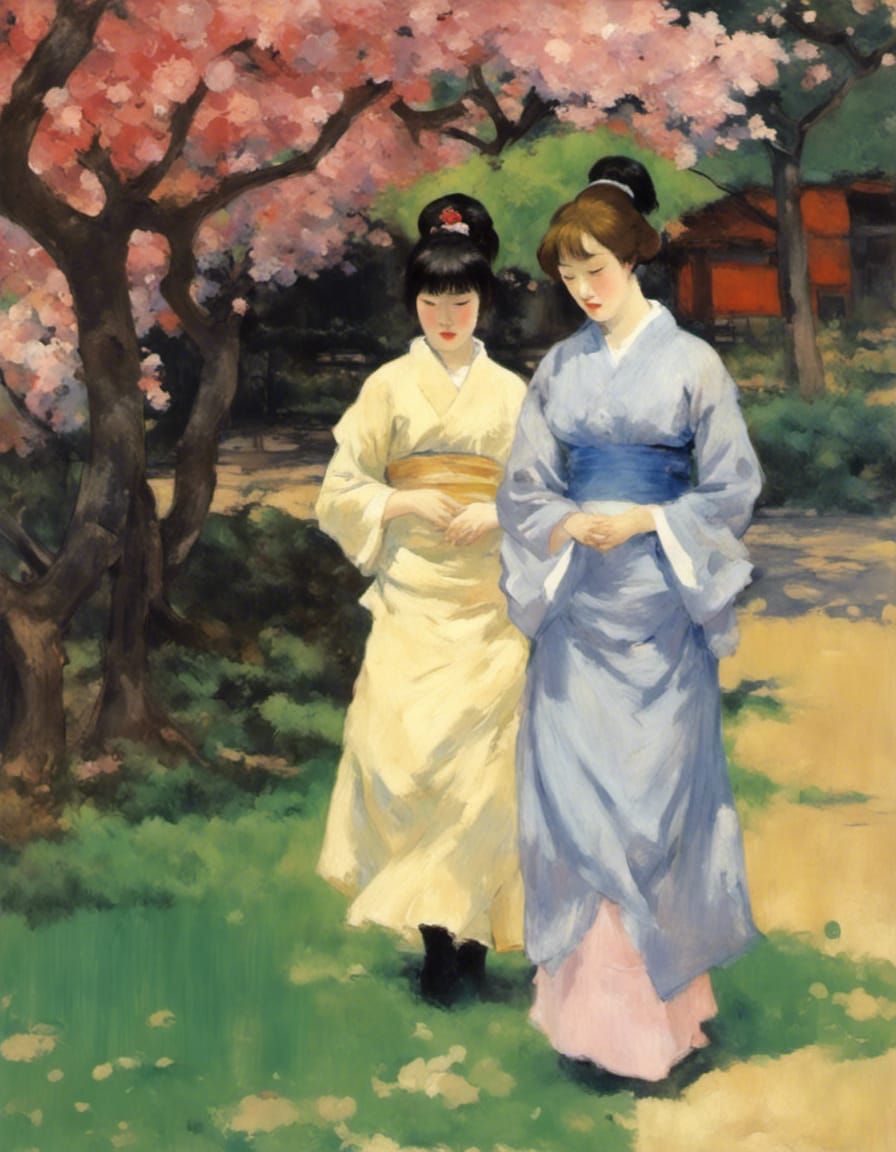 "Taisho era lesbian pulp fiction in Impressionistic style". ...