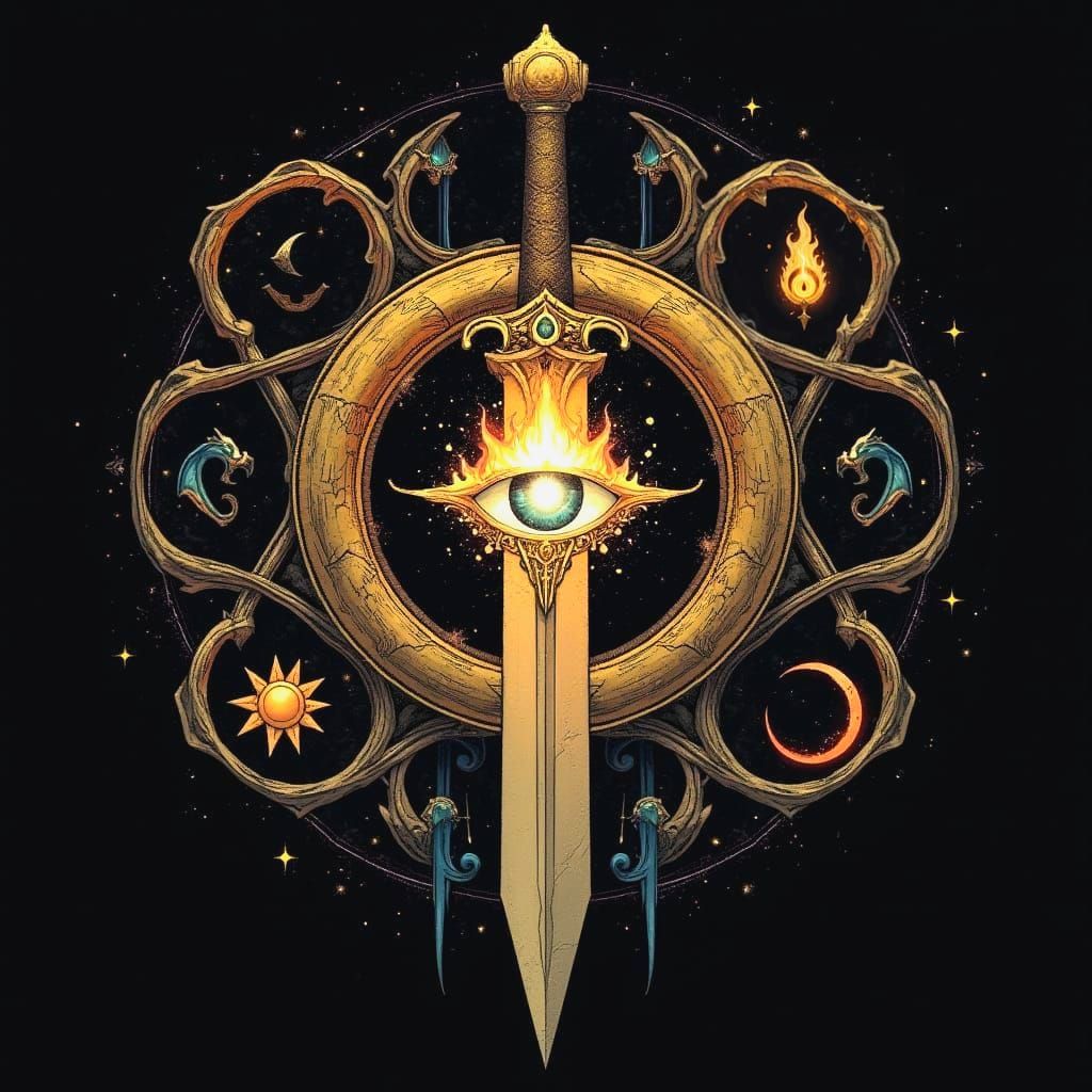 Ethereal Sigil of Destiny and Rebirth