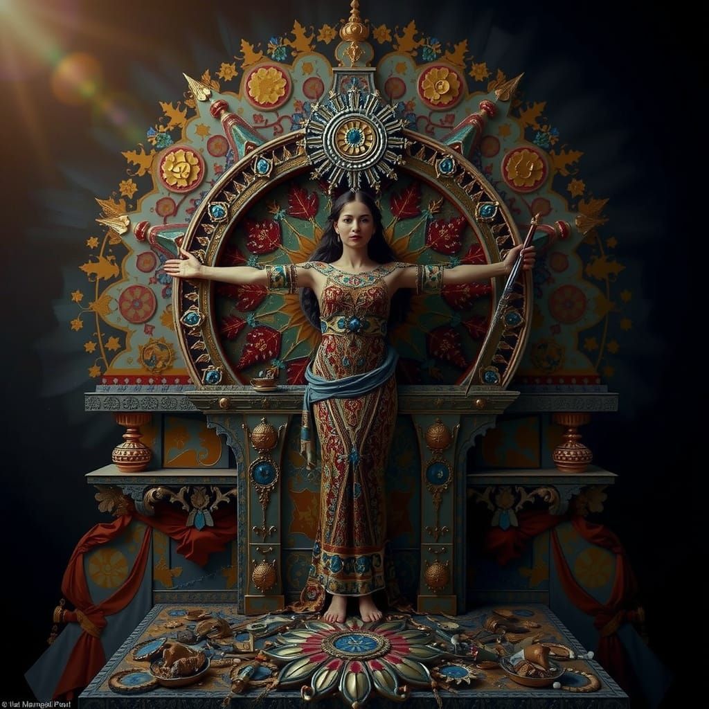 Masterpiece Painting of Beauty and Truth