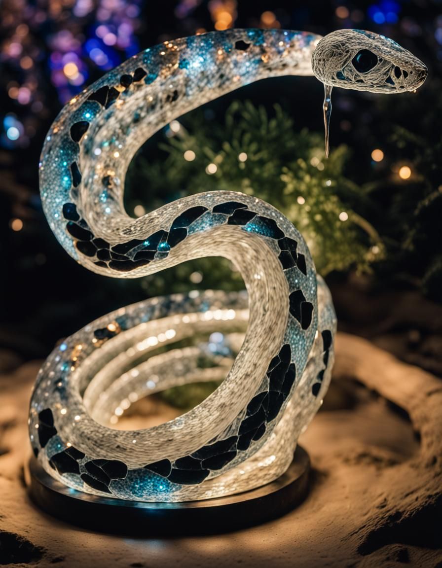 Luminous Glass Snake Shines in the Dark
