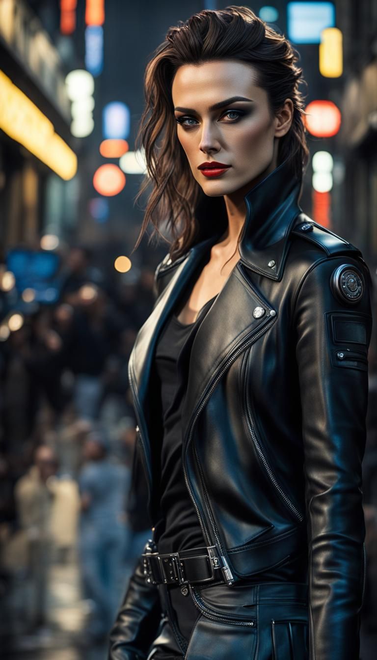 Cyberpunk Rockstar Model in London