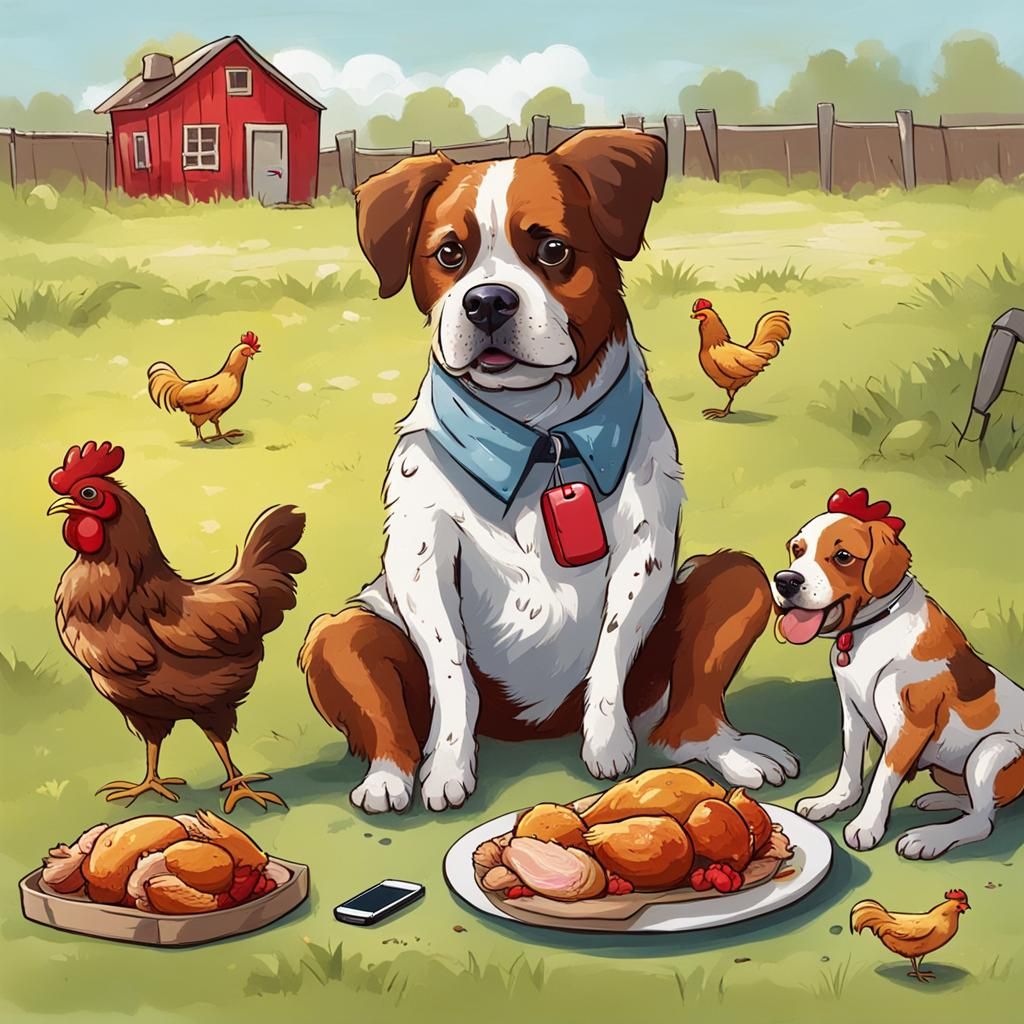 Dogs, Chicken, Phone, and a Bloody Conclusion