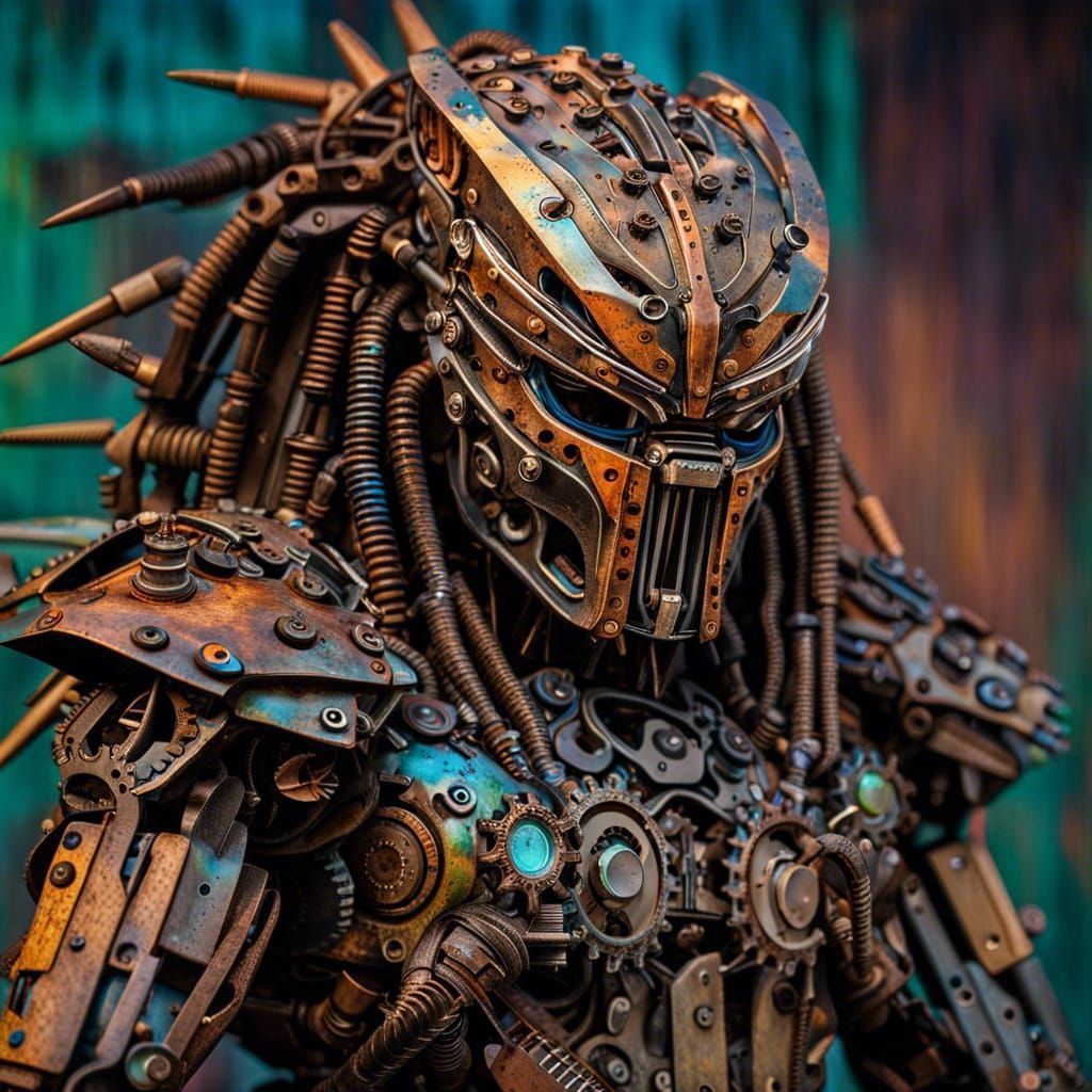 Predator iron statue 🛠️🧑‍🏭♻️