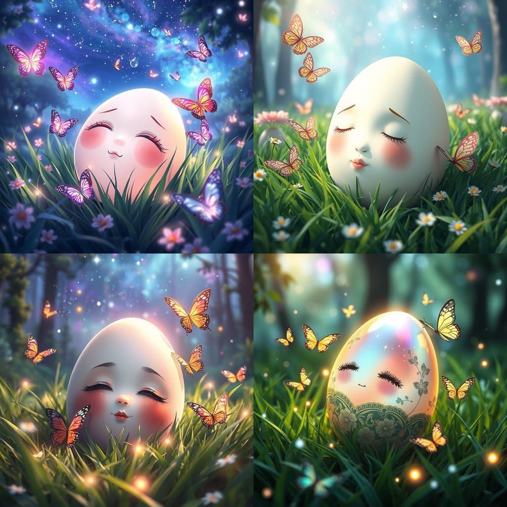 Iridescent Cosmic Dream in Vibrant Forest