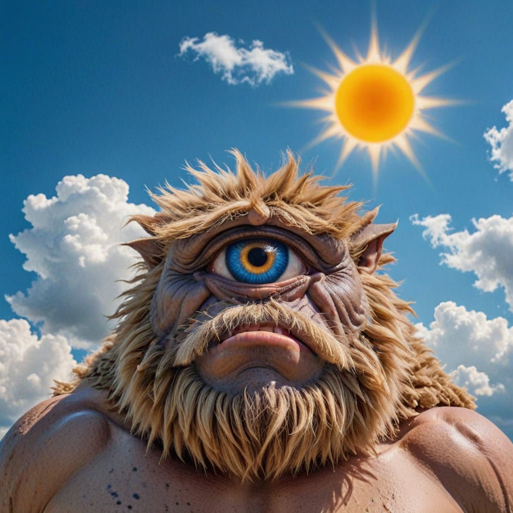 Menacing Cyclops in Hyperrealist Photography
