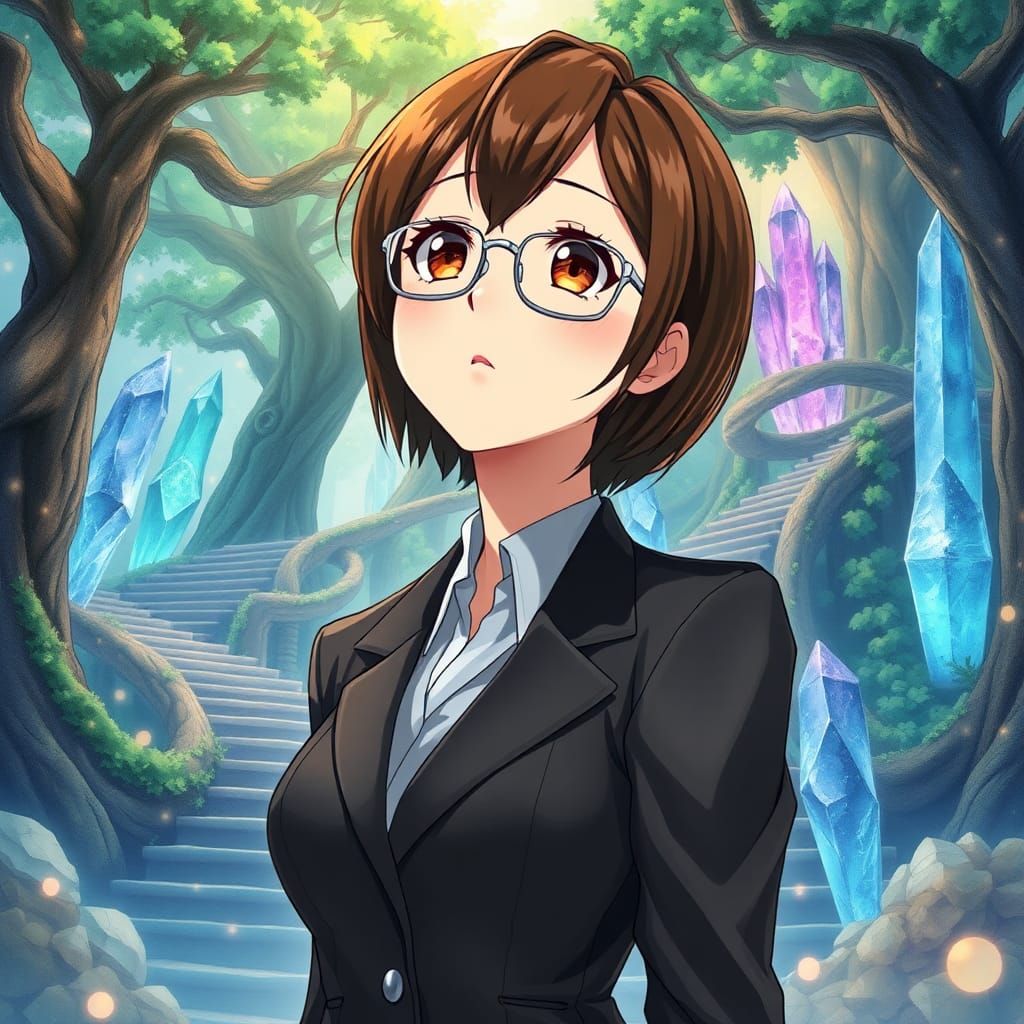 Anime Woman in Magical Kingdom, Fantasy Art