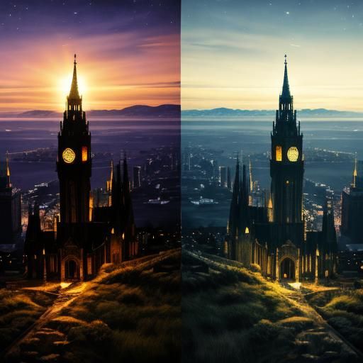 Night and Day Conceptual Art