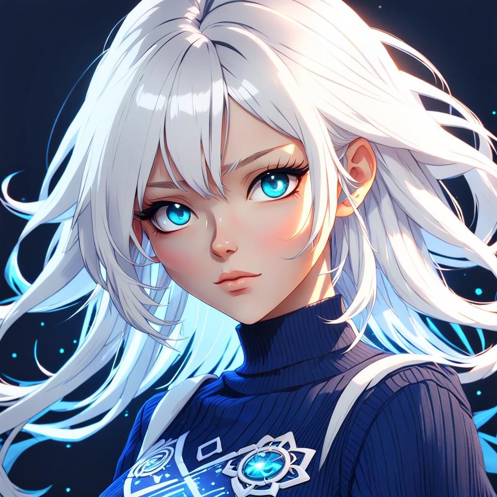 Anime Girl Portrait in Artgerm Style